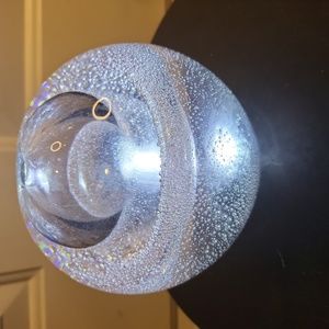 Crystal Oil Lamp Bubble Sphere Kosta Boda Designed by Goran Warff
